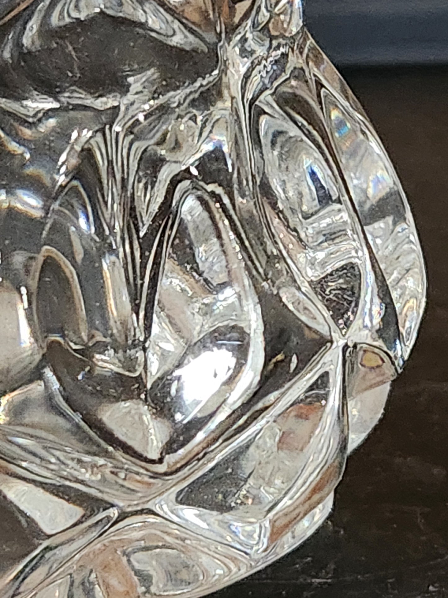 Vintage Mid Century Glass Crystal Yugoslavia Zajecar Vase or toothpick holder vas67