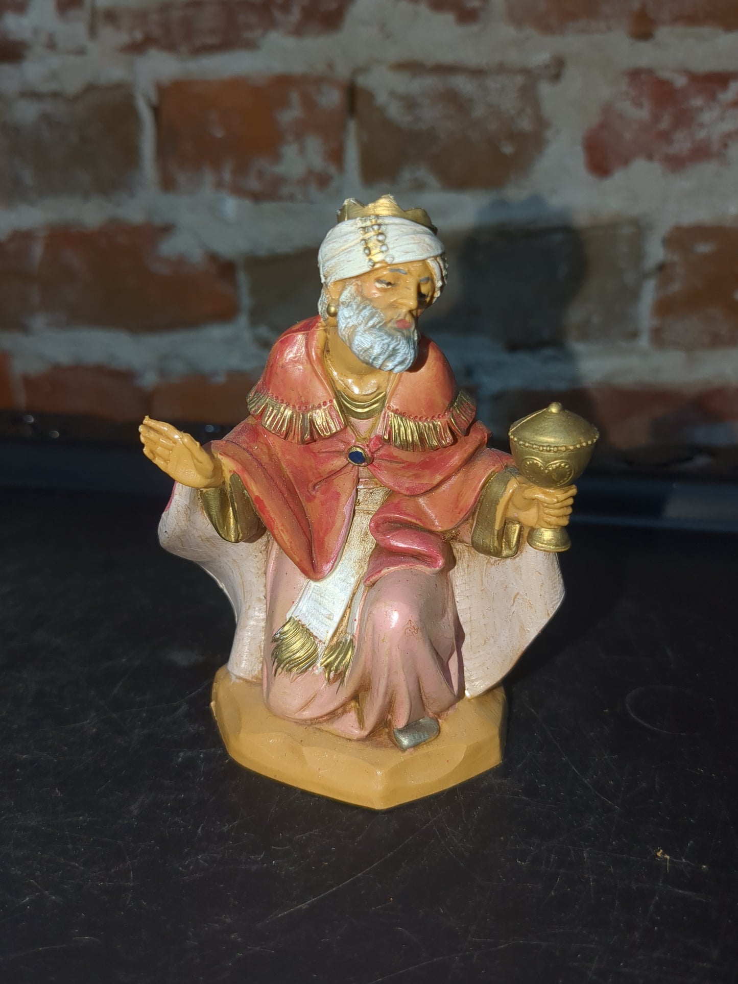 Vintage Fontanini 5" centennial collection nativity made in Italy Jesus Mary Joseph, wise men, camel, goat, sheep, Angel, John, Josiah, Naamah, stable fn79