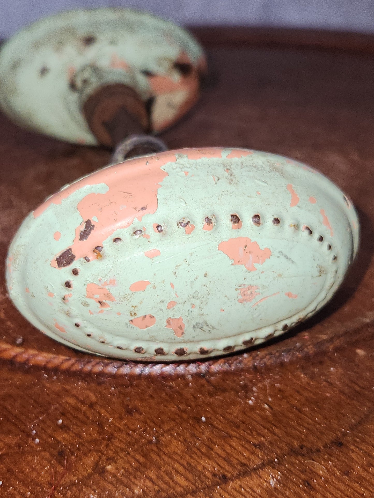 Antique Metal Painted Door Knobs attached to a stem Magnetic kn22