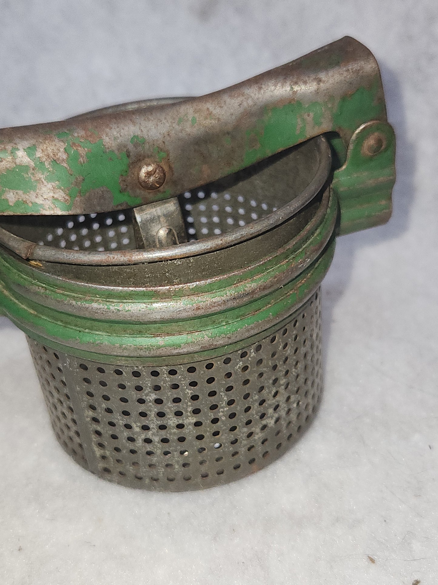 Vintage Potato Ricer Green Handle Universal No Makers Mark kit917
