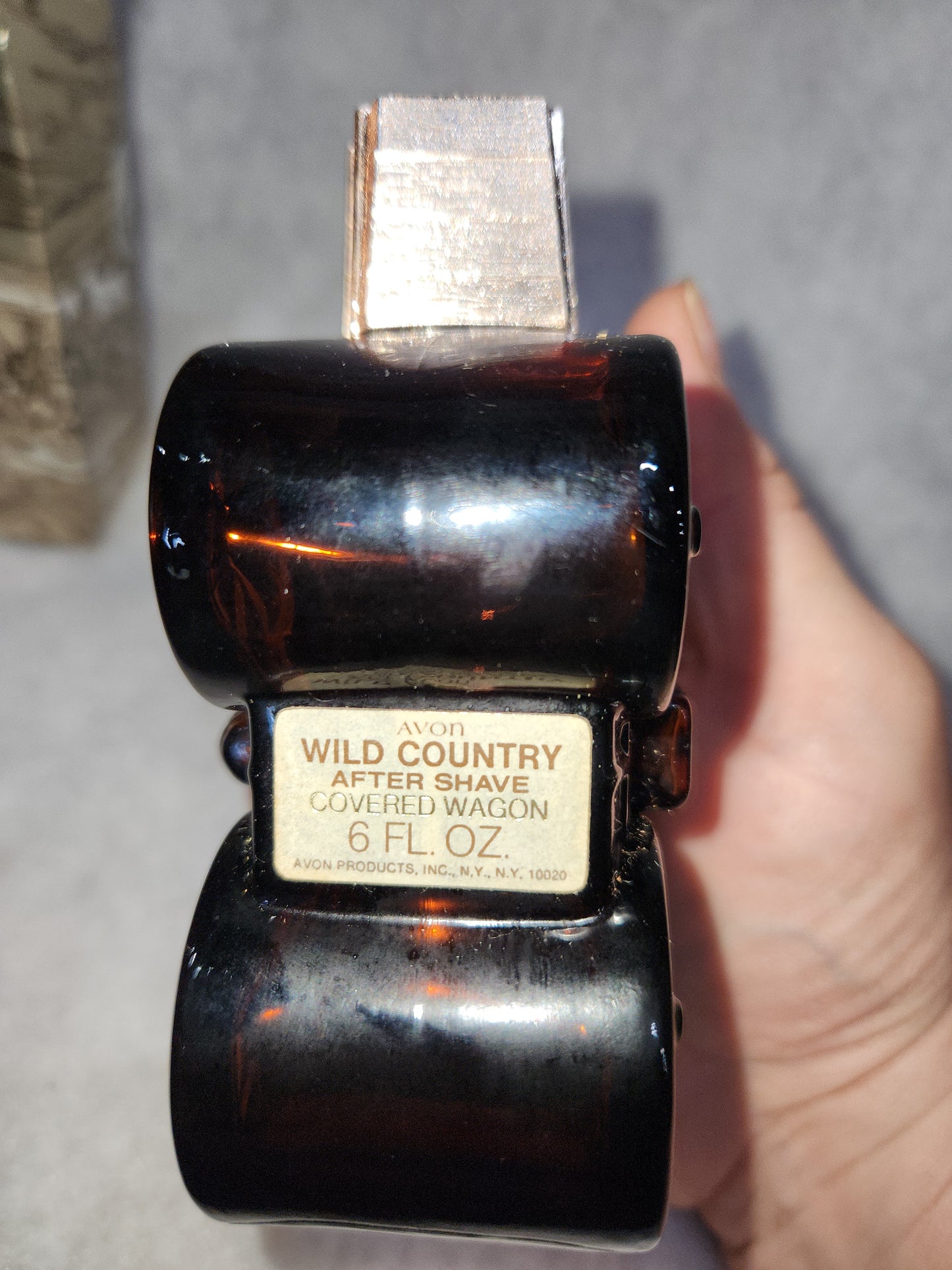 Vintage Avon Wild Country After Shave in Covered Wagon EMPTY Original Box av439