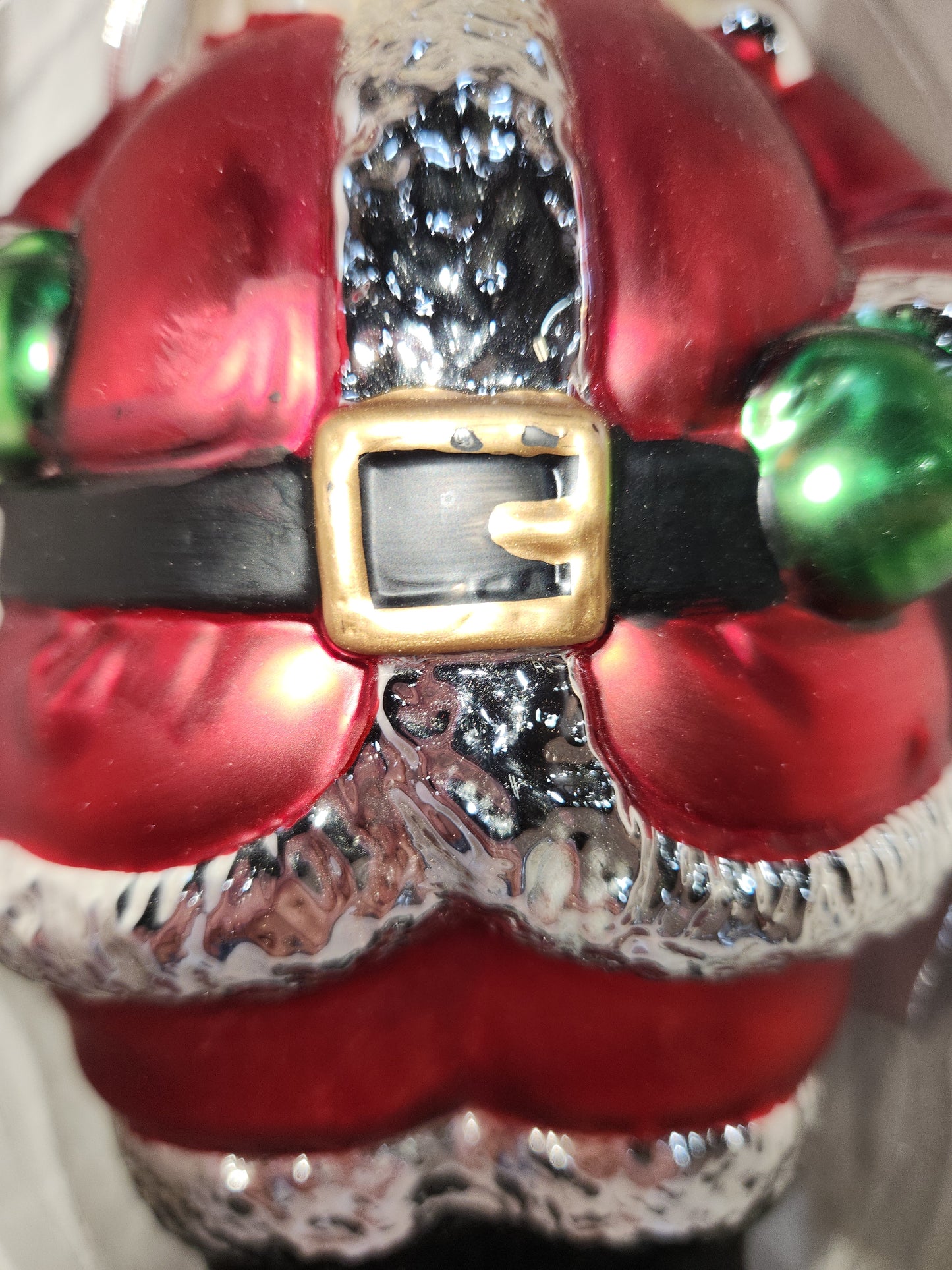 Department 56 St Nick Santa Claus Christmas Ornament Mercury Glass 9.5 Inch orn87