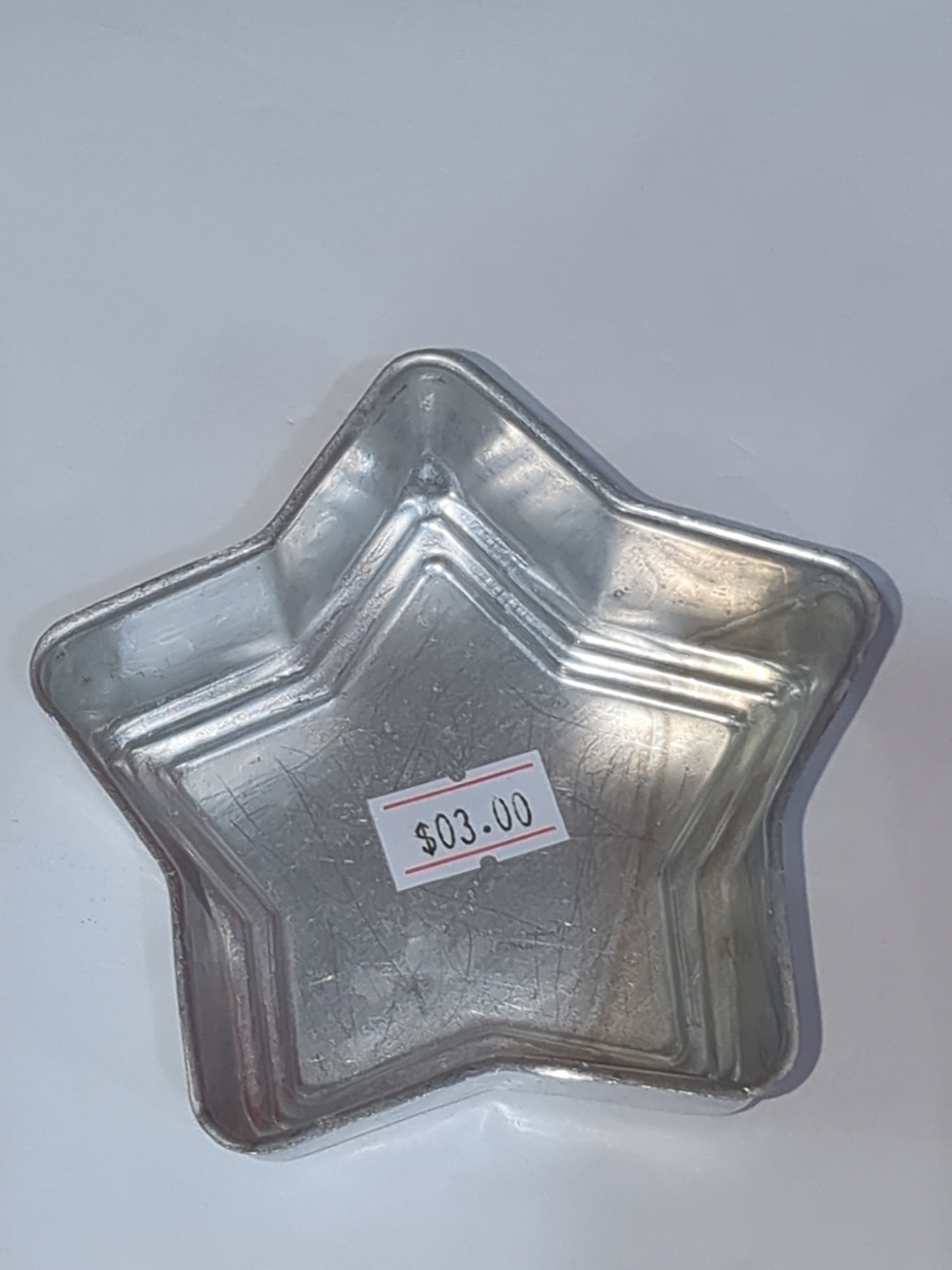 Vintage star jell-o, gelatin or baking aluminum pan. St1