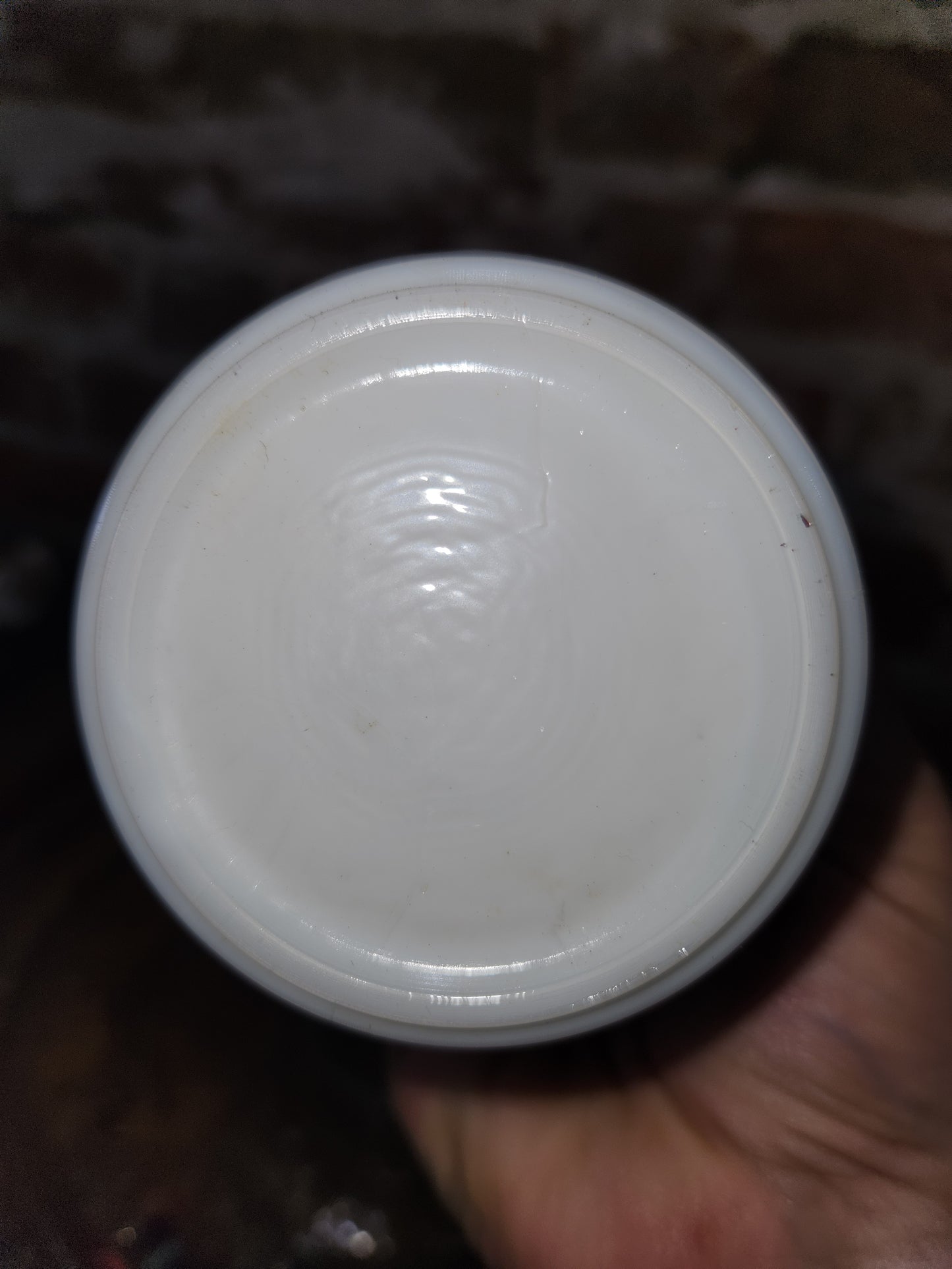 vintage miniature milk glass oil lamp lamp2
