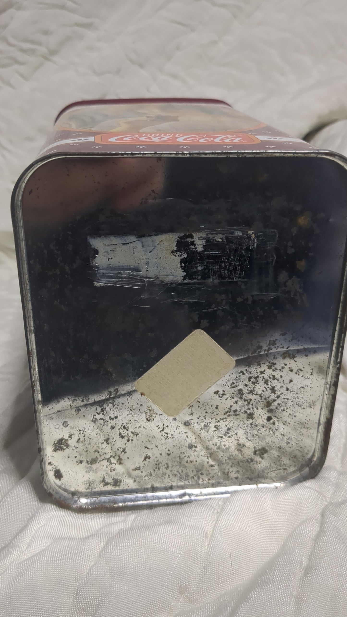 Coca Cola 8 7/8" Rectangular Shaped Tin Box cct1