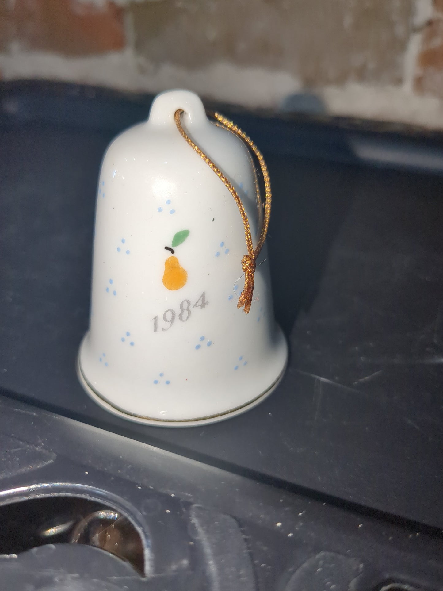 Vintage 1986 Lillian Vernon "Partridge In A Pear Tree" Christmas Ornament Bell bell970