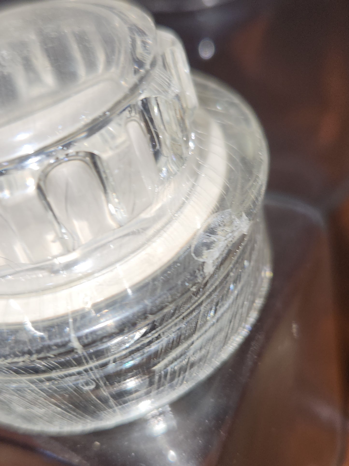 Vintage Squibb #2 set of 3 square glass jar with plastic screw on. cap nylon sp88