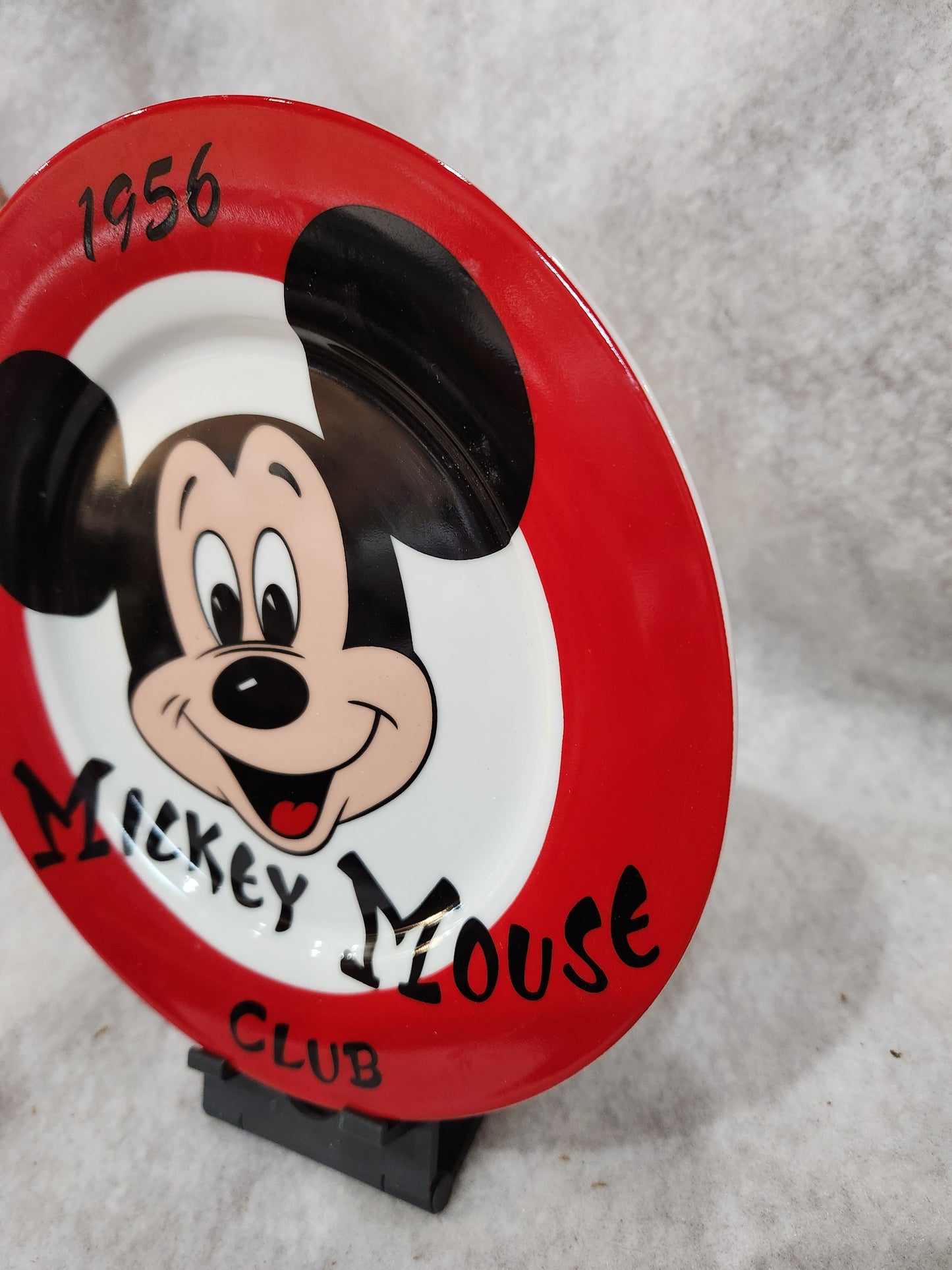Vintage Mickey Mouse Club 8” ceramic Plate 1956 pl82