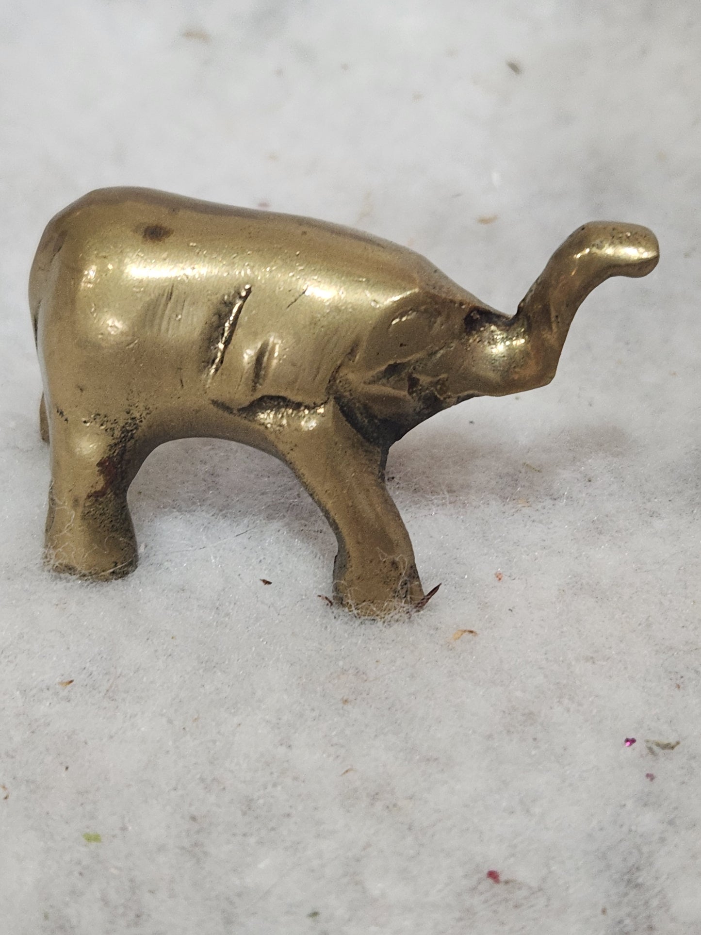 Miniature brass elephant br88
