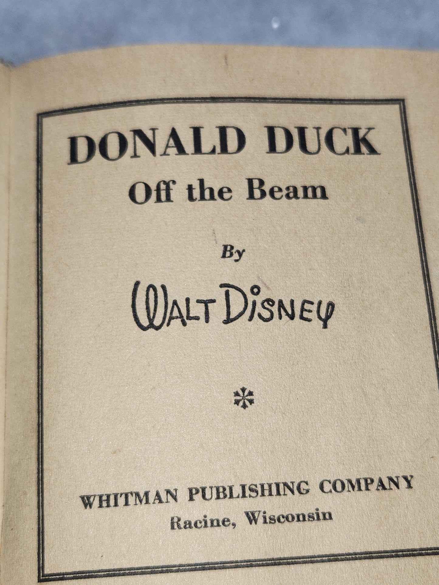 Vintage Big Little Book Better Little Book Donald Duck Off the Beam