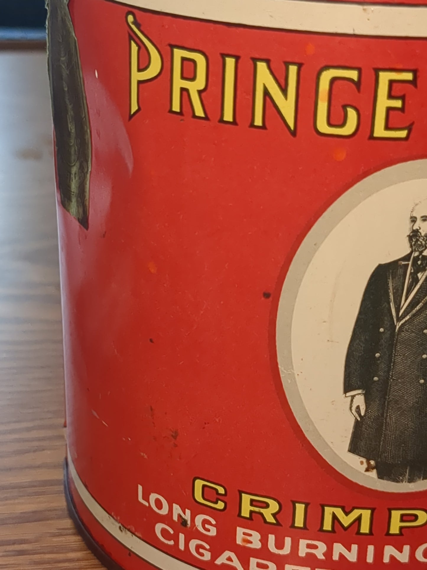 Vintage Prince Albert Can tobacco with lid opener t11