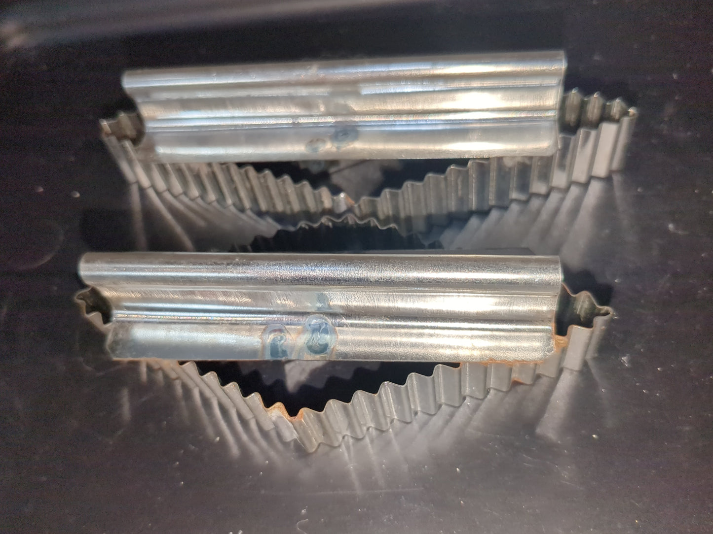 Vintage aluminum wrap biscuit cutter kinda diamond shape cc100