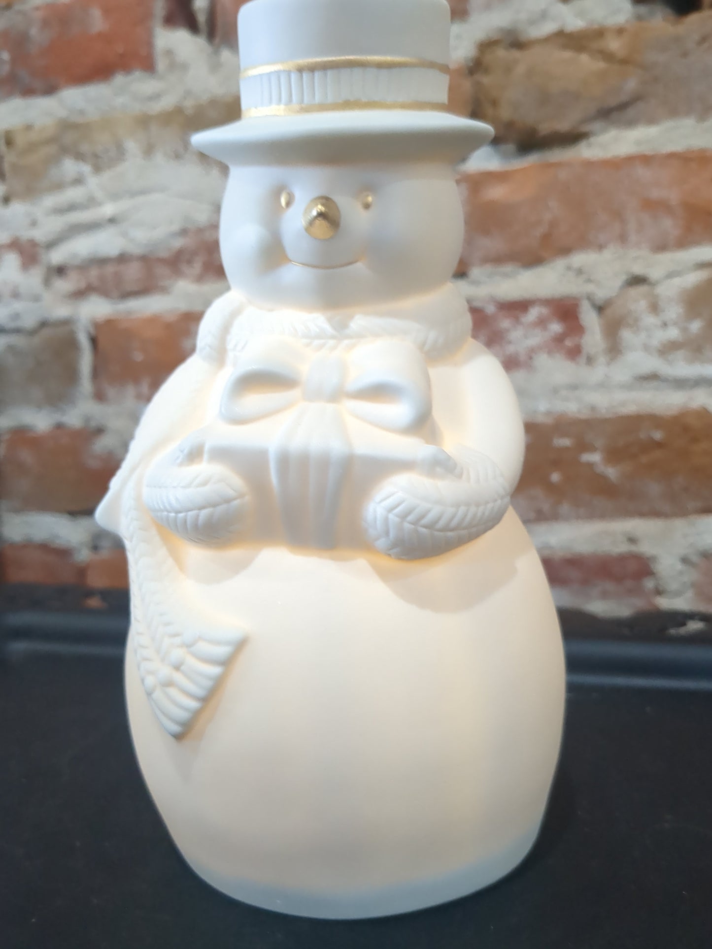 Lenox All Is Bright Snowman Lighted Christmas Decoration Figurine 7.5" len22