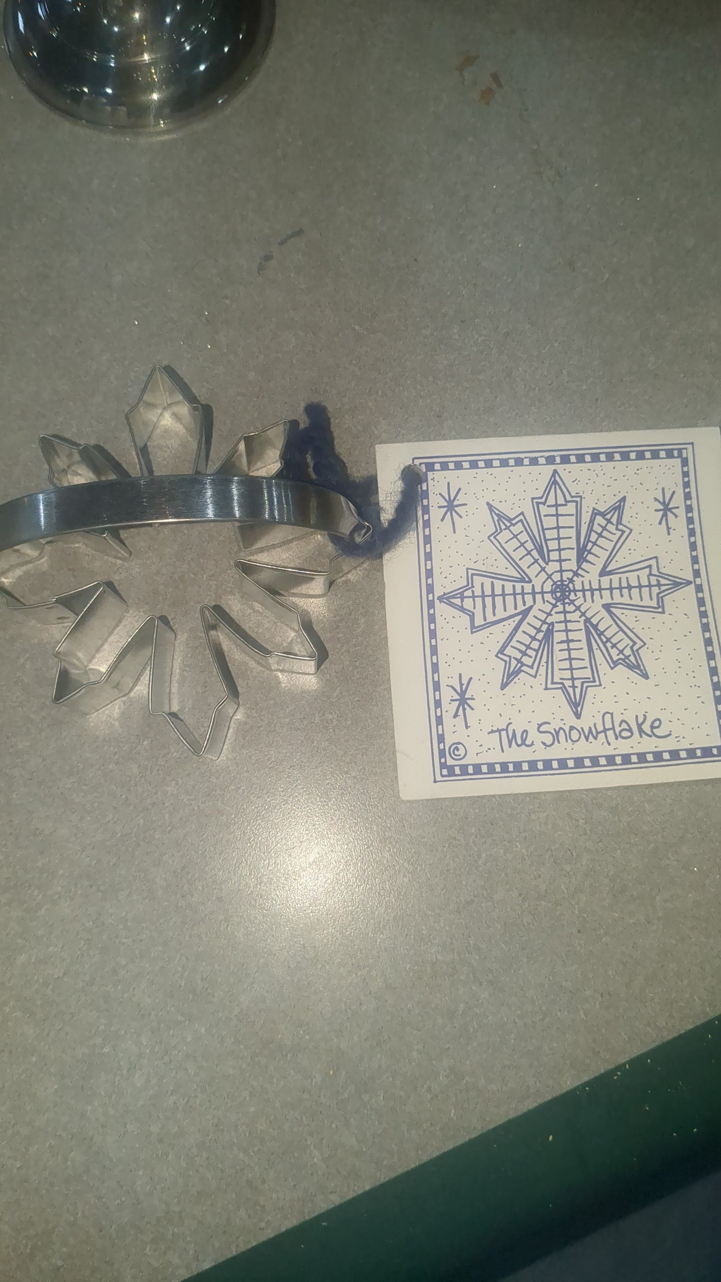 AC6 Ann Clark Snowflake Cookie cutter with recipie