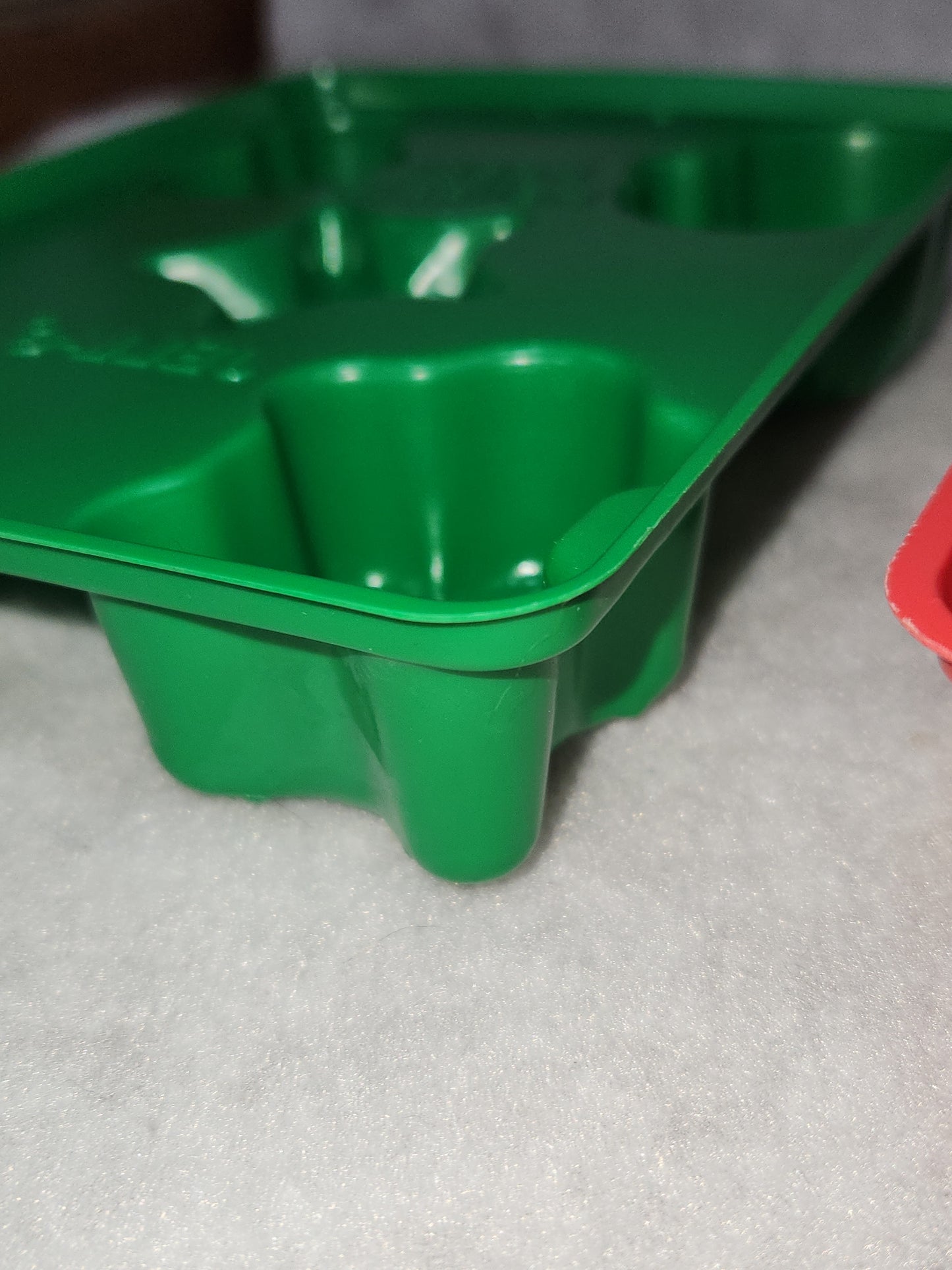 Vintage set of 2 Christmas Jello Mold Happy Holidays. Santa, snowman, tree, star, gingerbread man mold1