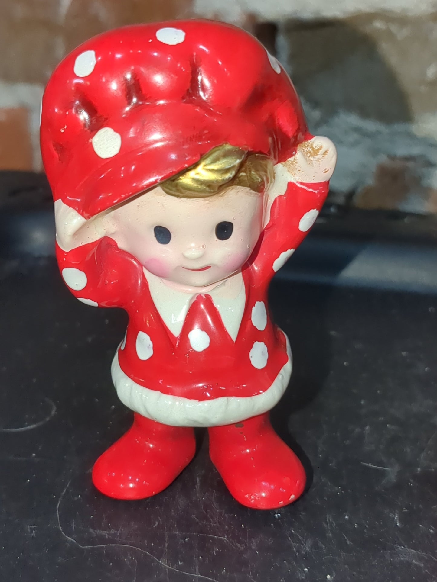 Vintage Inarco polka dot pair girl and boy made in Japan ina76