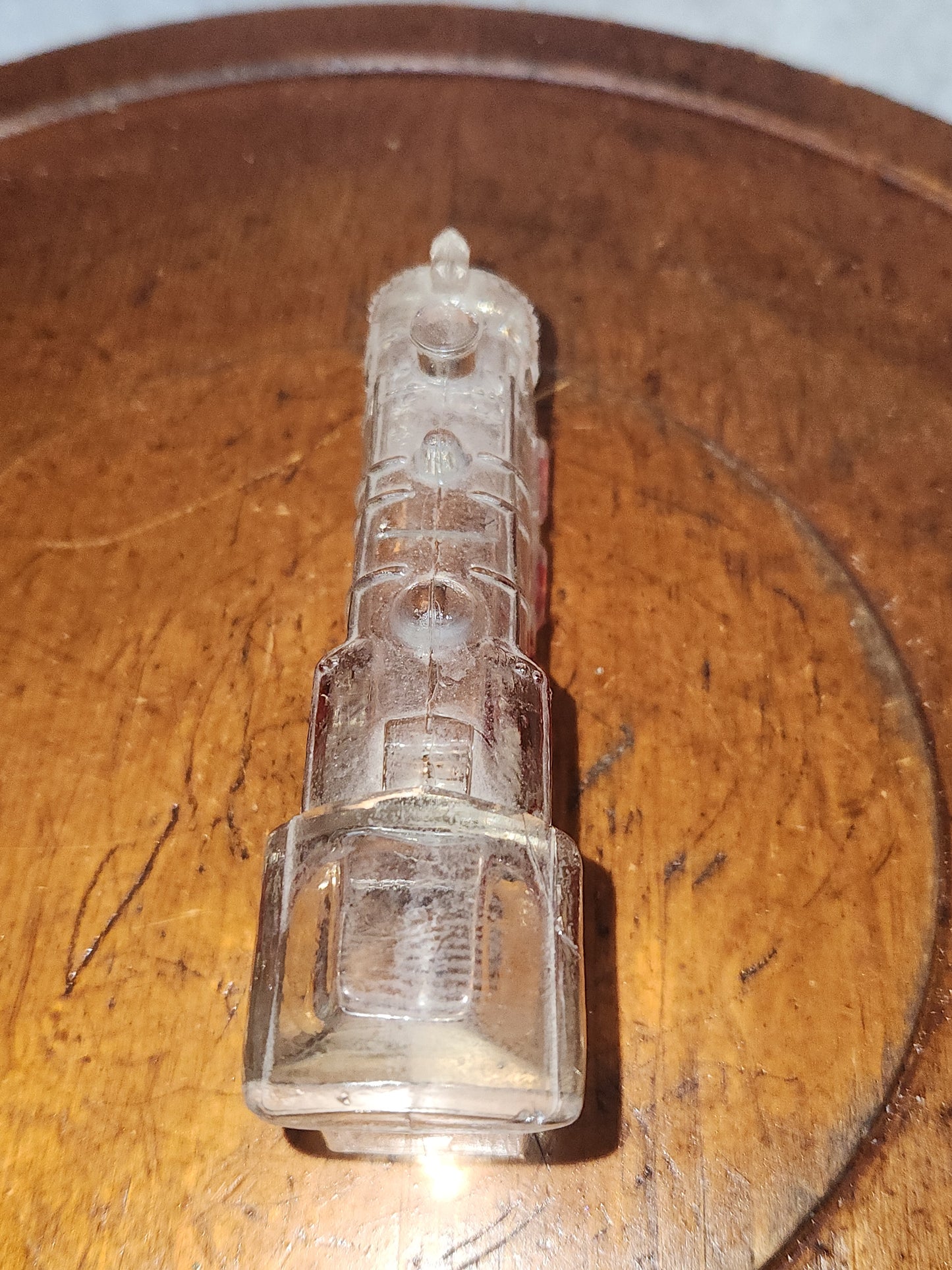 Vintage Antique Glass Locomotive Engine Candy Container Train Red Wheels V.G. & Co candy5