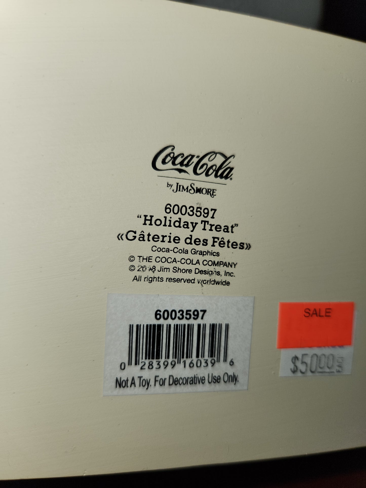 Coca-Cola Coke Jim Shore Polar Bear and child "Holiday Treat" item 6003597 cc203