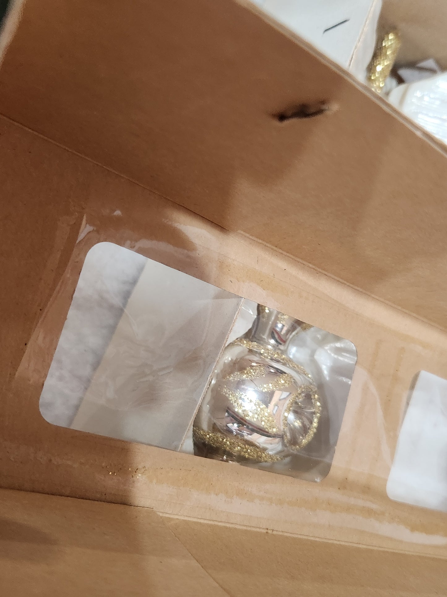 Vintage glass Christmas tree topper Commodore Romainia 12" tt71