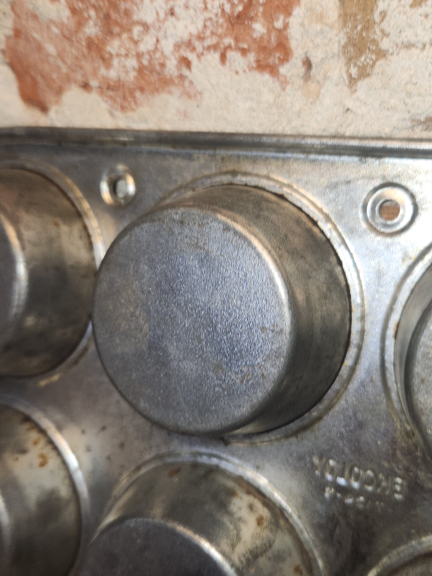 Vintage Silver Beauty Ekcoloy T124-9 9 Cup Muffin Tin kit91