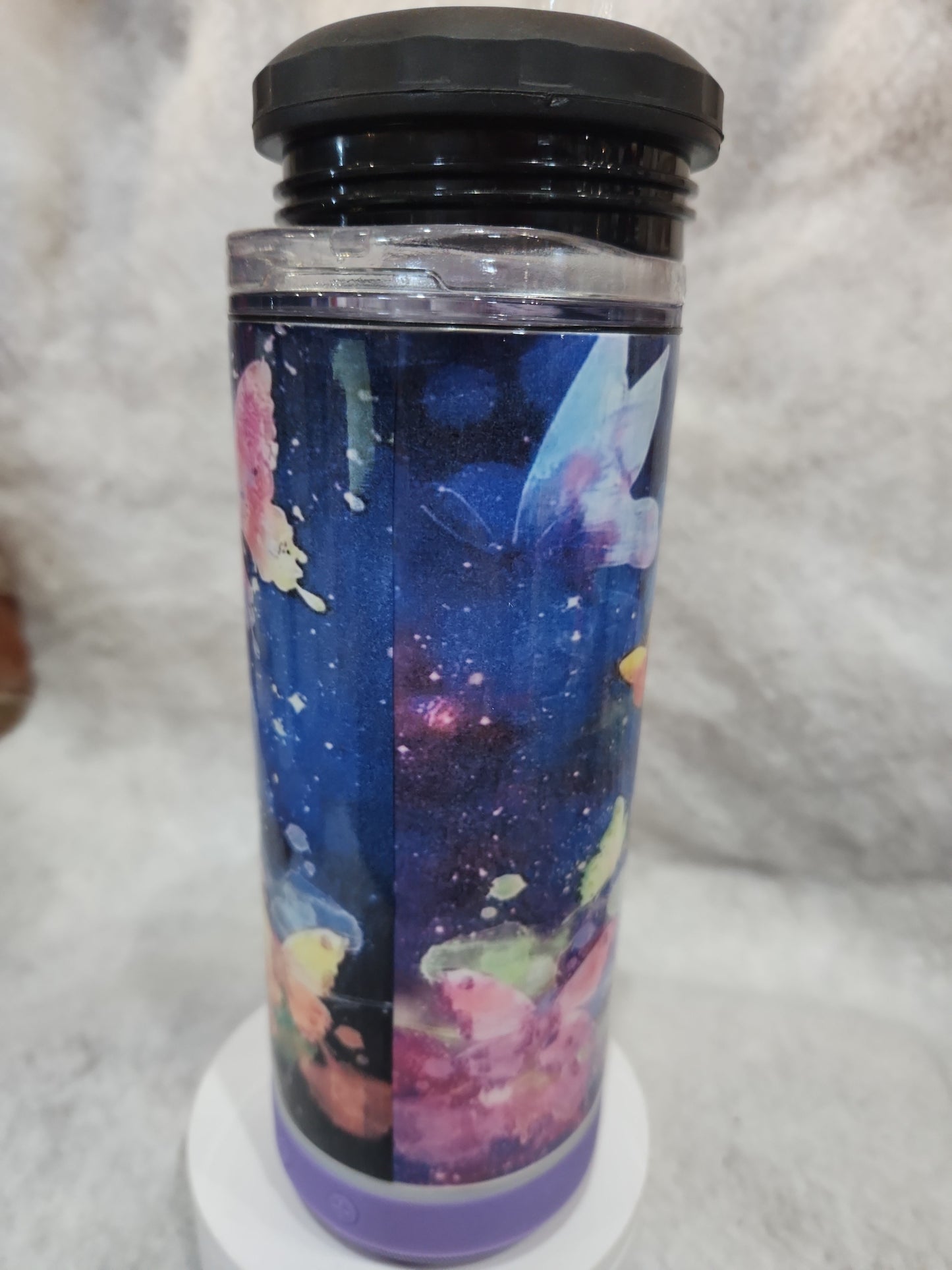 17 oz Steel Insulated Can Cooler, Tumbler & Speaker I can do all things through God sp1