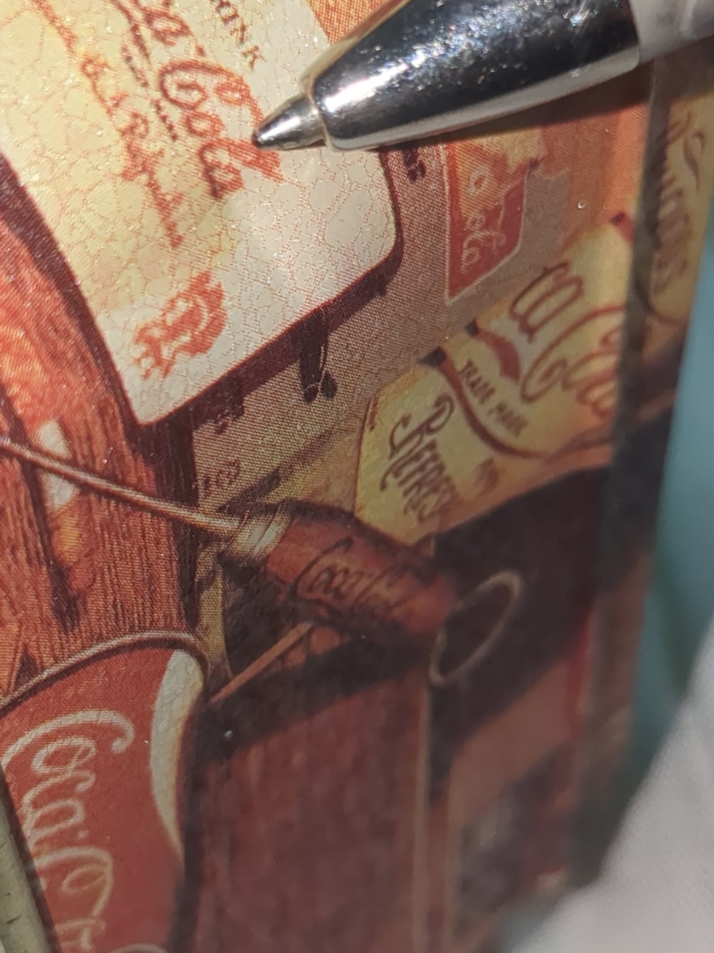 Vintage 1990 Coca-Cola Coke Tin designed by Artist Sandra Ethridge Porter Coke through the Years. Tin Collectible cct9