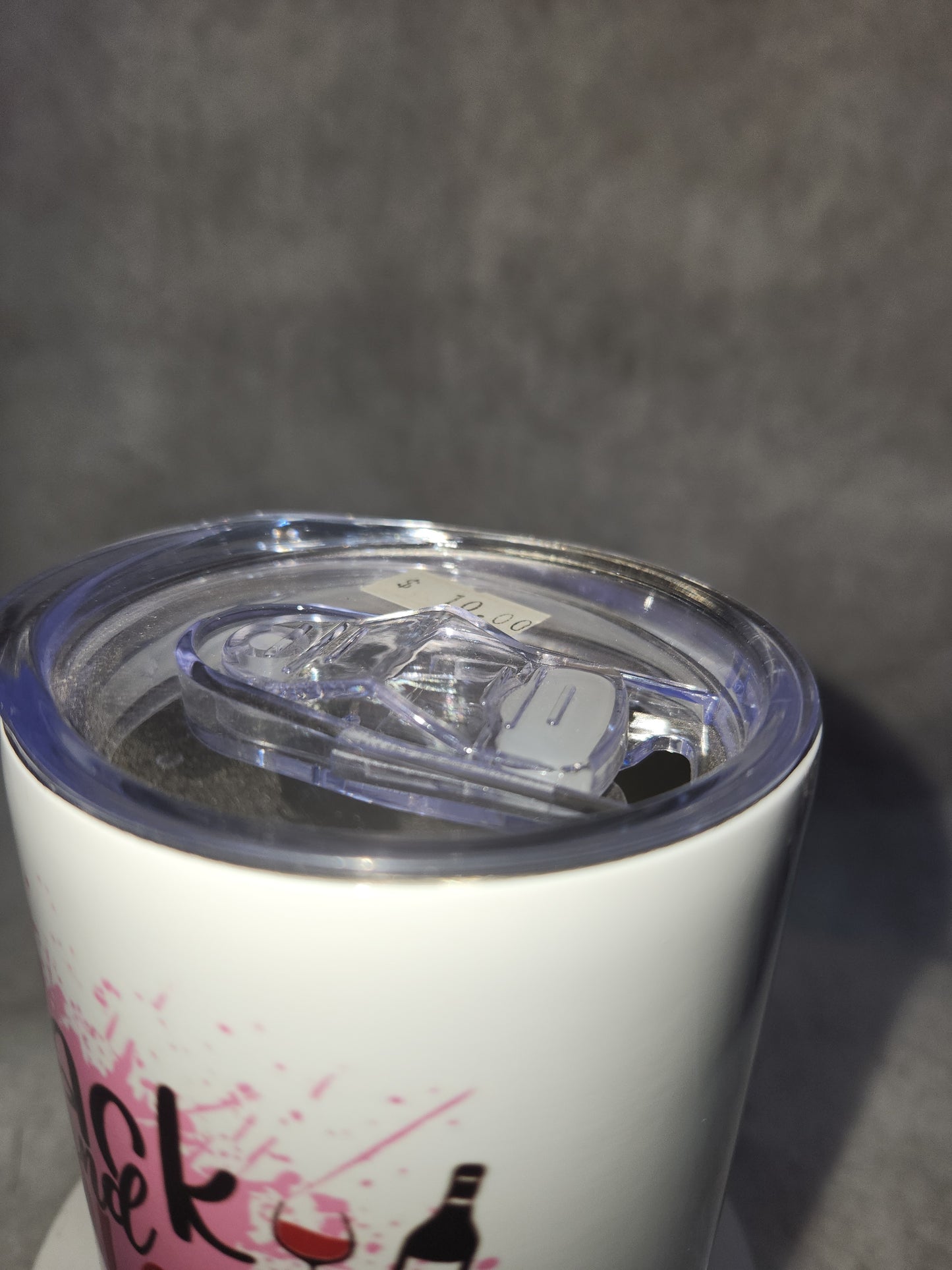 12 Oz Stainless Steel Wine tumbler. It Says Sip Back And Relax wt6