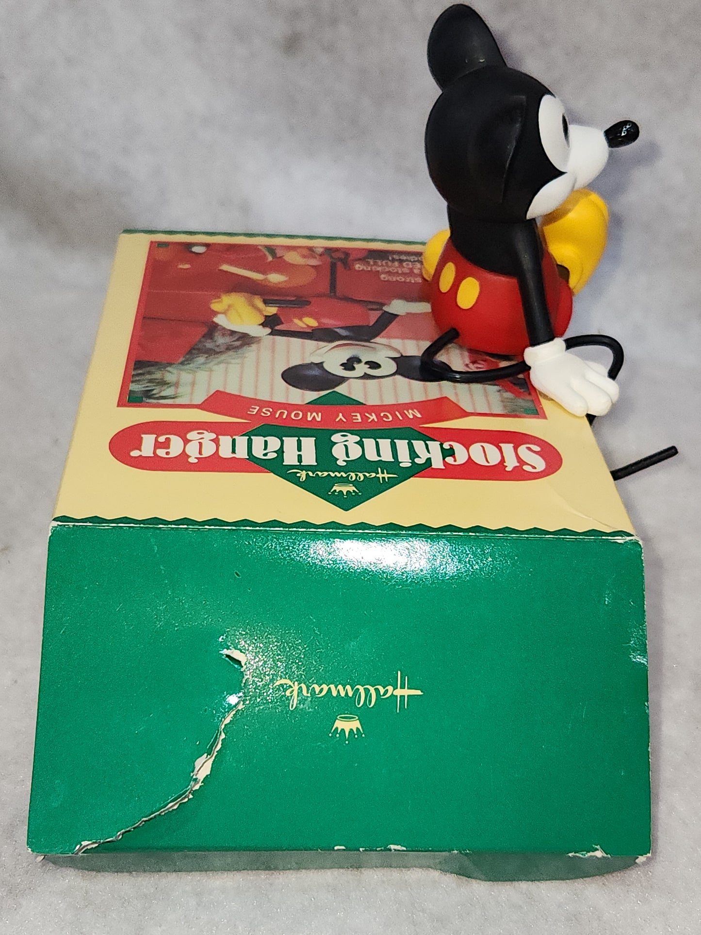 Vintage Hallmark Christmas Stocking Hanger Holder Mickey Mouse sh239
