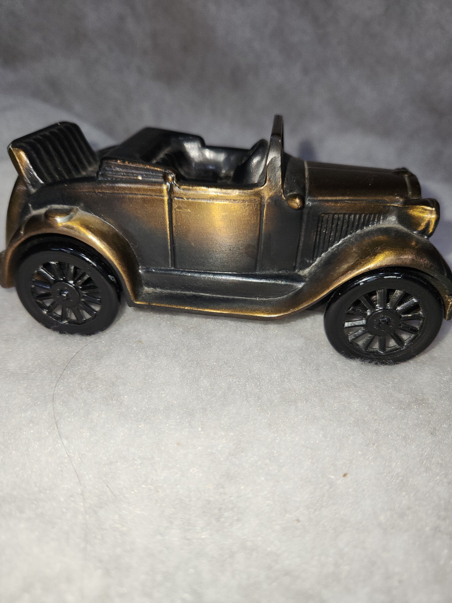 Vintage 1974 Banthrico Cast Metal Brass Plated 1929 Ford Roaster Coin Bank promotional gift cb65