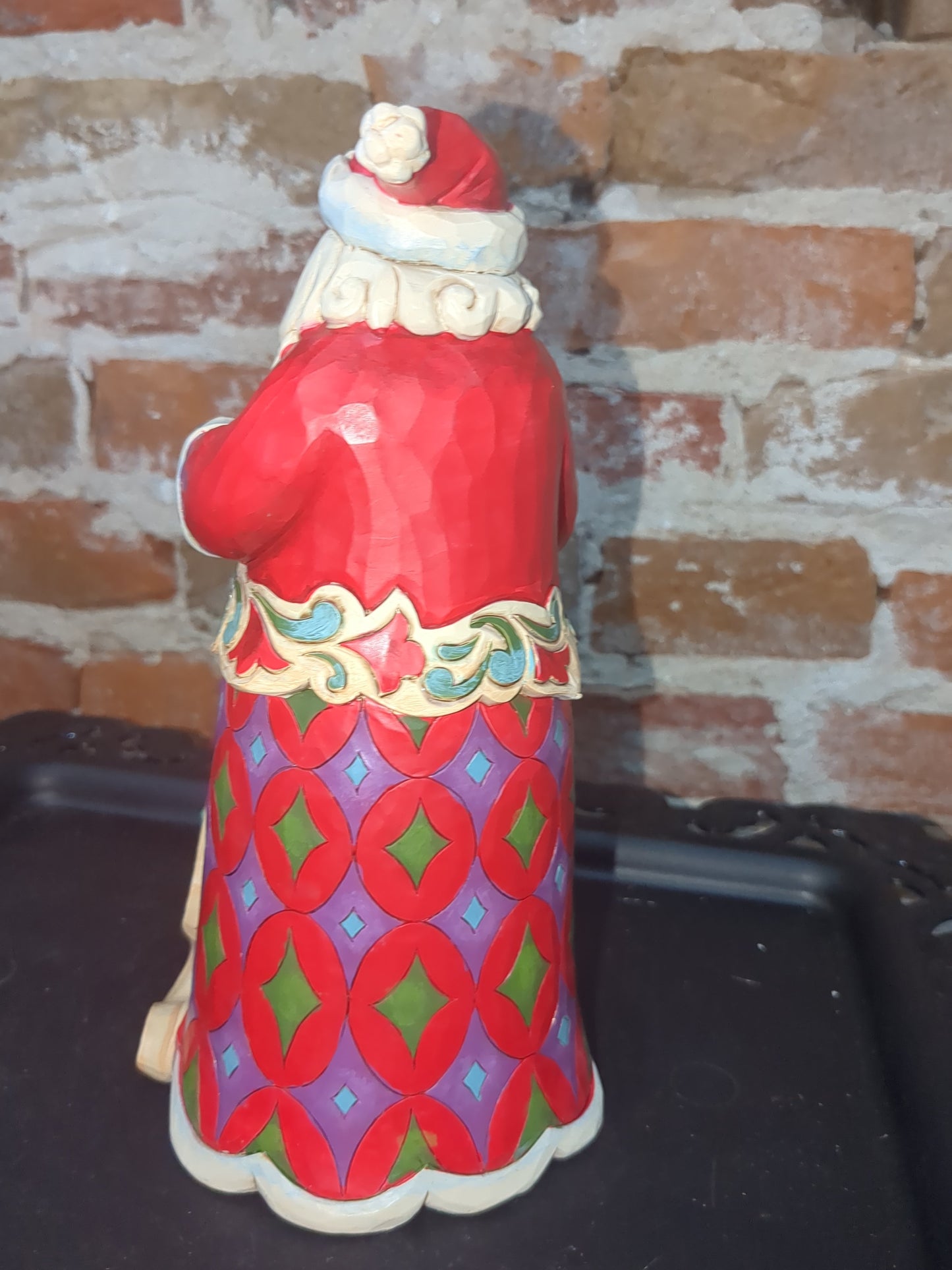 Jim Shore Heartwood Creek 15th Anniversary Santa With Tree Figurine 4059000r