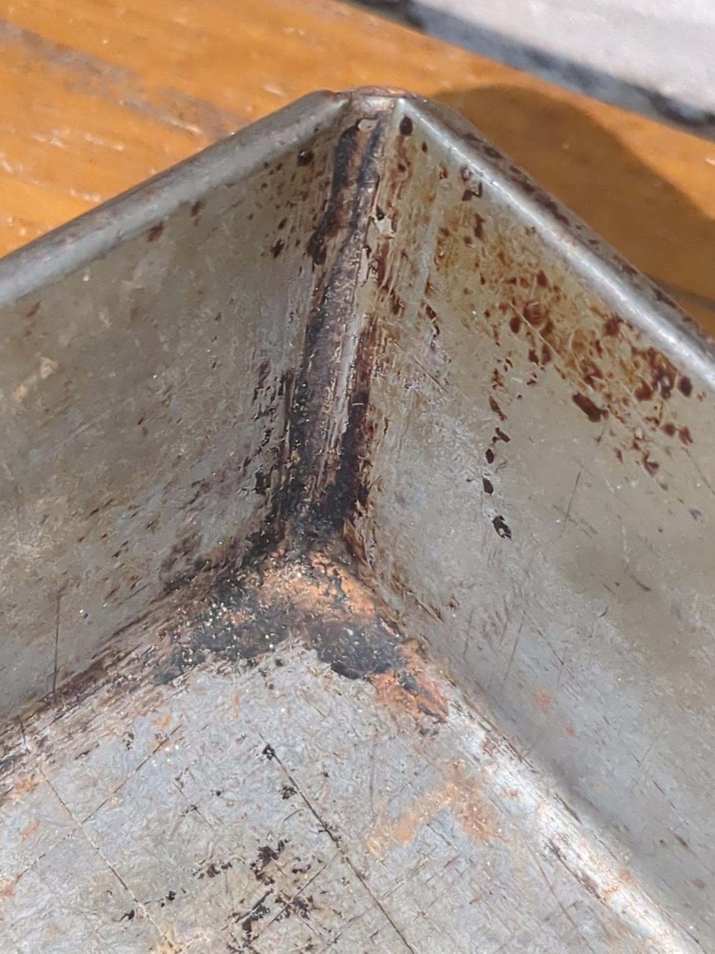 Vintage 1940s Swans Down Cake Flour Metal Square Pan, 8”x8” vk1
