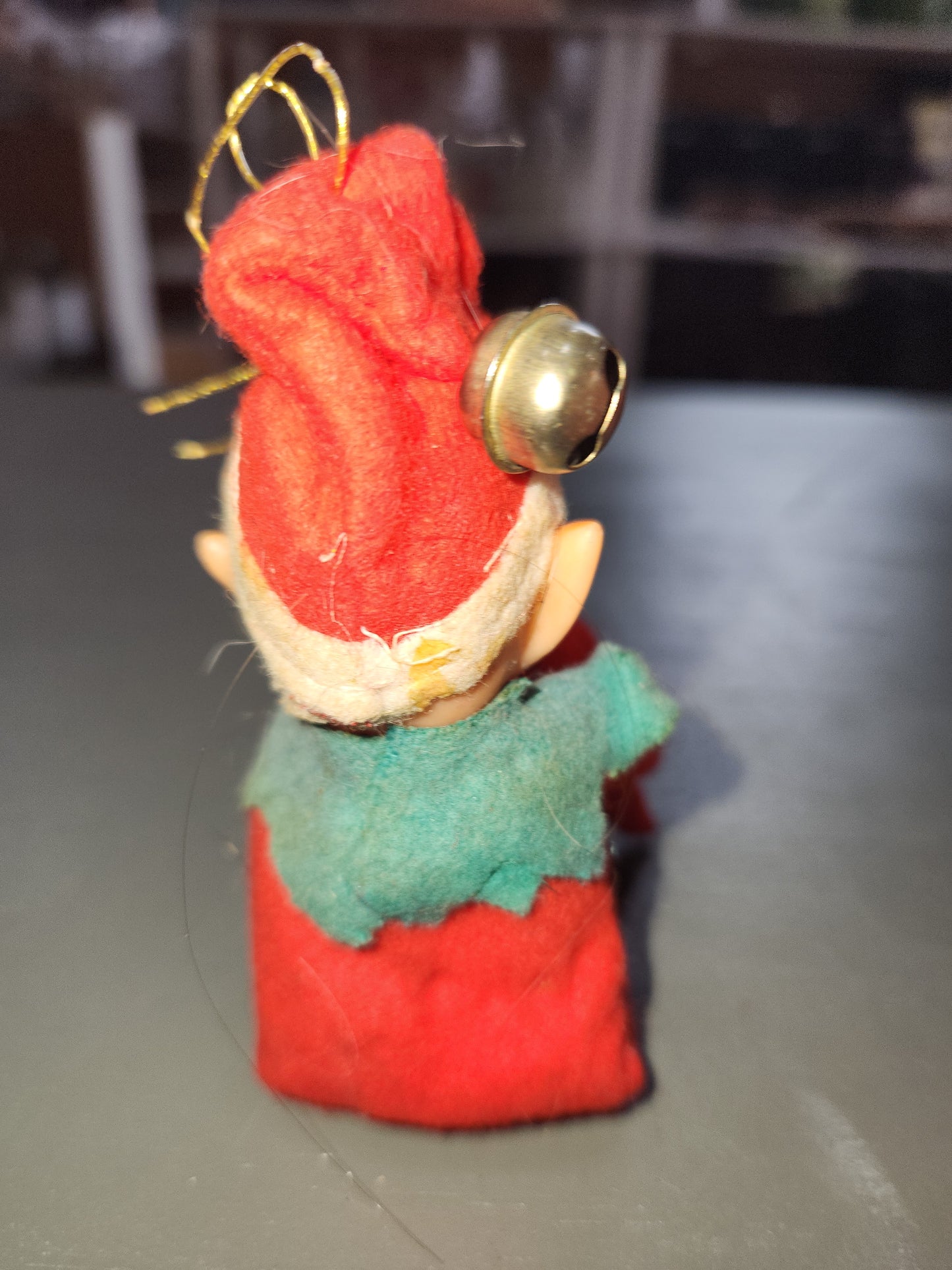 Vintage Rubber Face Knee Hugger Elf Pixie Mid Century Modern Christmas elf27