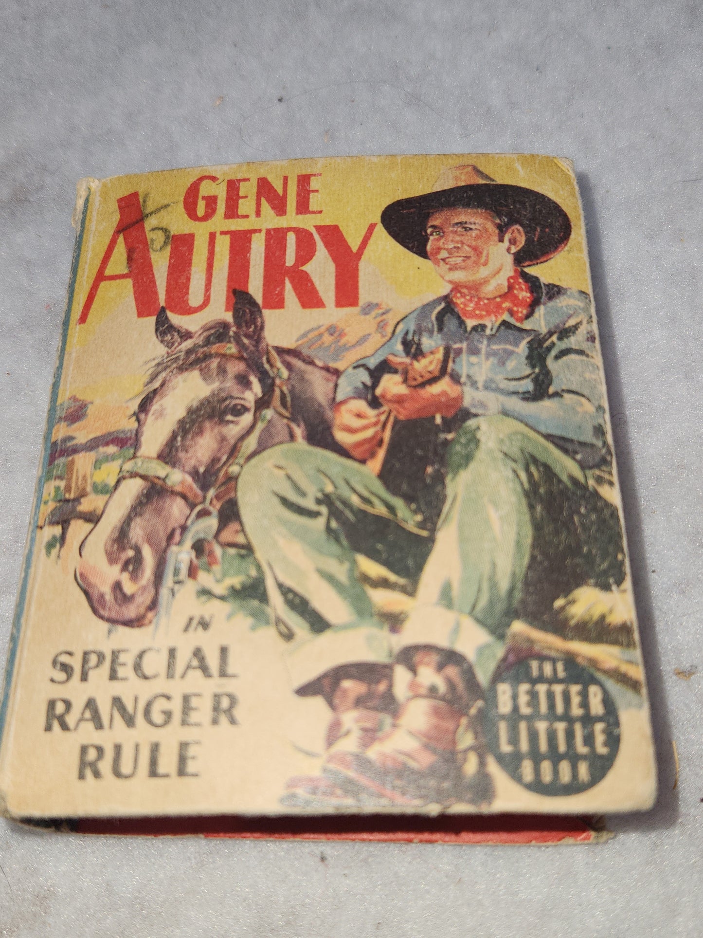 Vintage Big Little Book Better Little Book Gene Autry In Special Ranger Rule