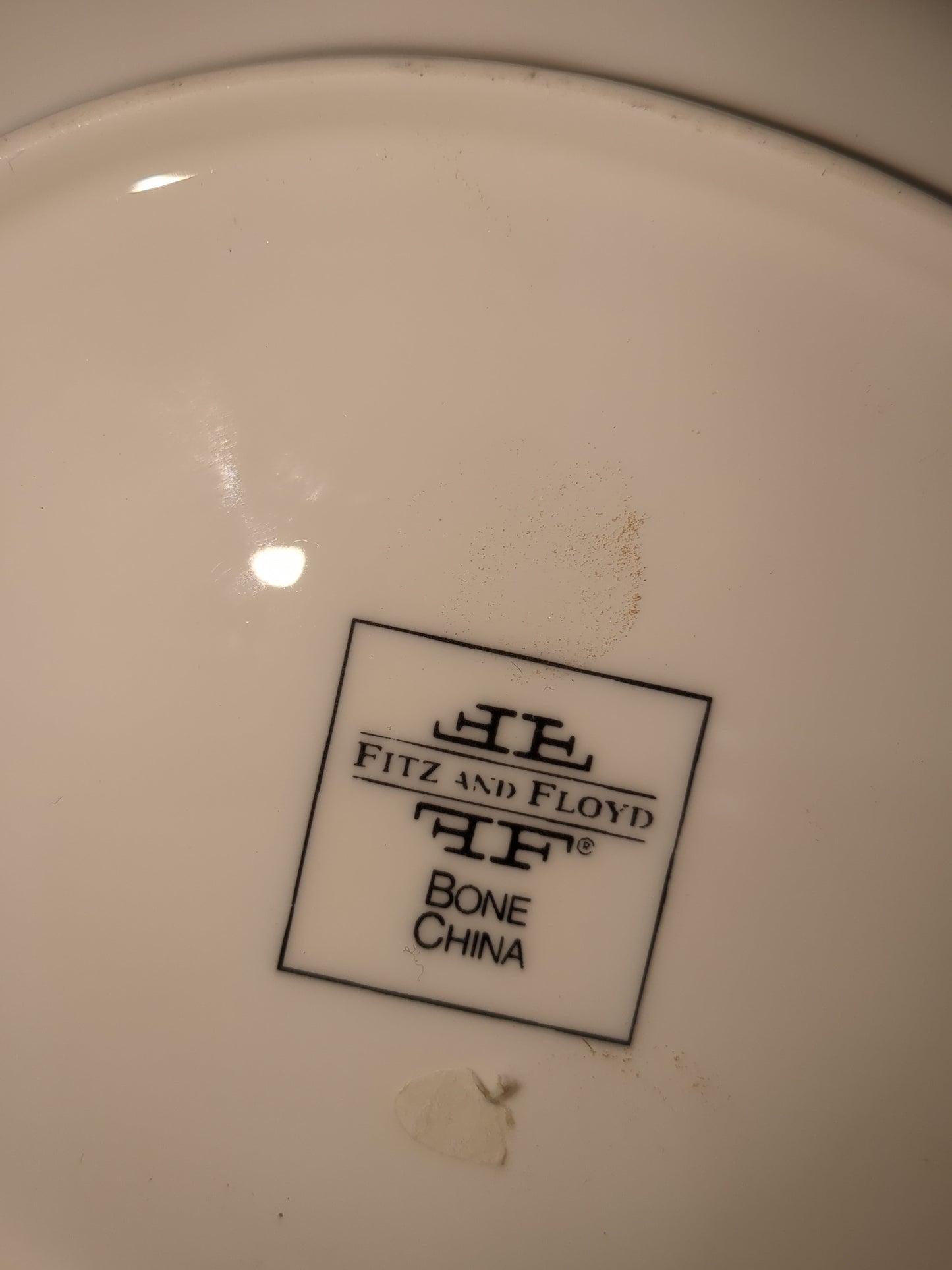 Fitz and Floyd White Leaf Bowl Bone China