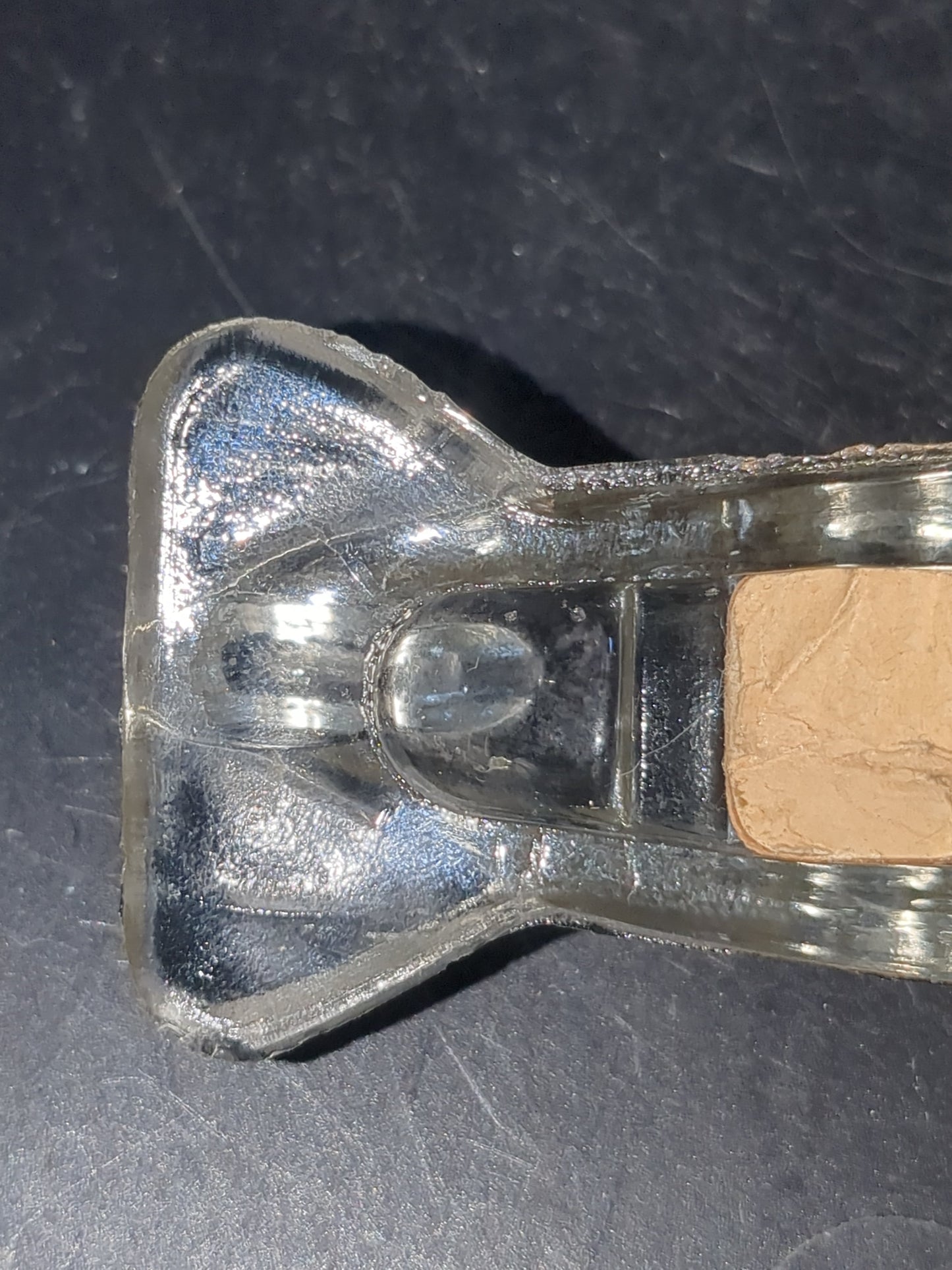 Vintage 1940s Jeanette Glass WWII  US Army Bomber glass candy container with original label Figural glass airplane candy gl123
