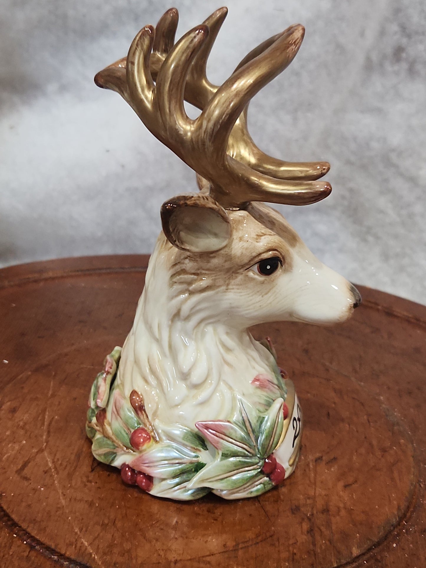 Vintage Fitz & Floyd Enchanted Holiday Bell Collector's Series Limited Edition Deer 2002