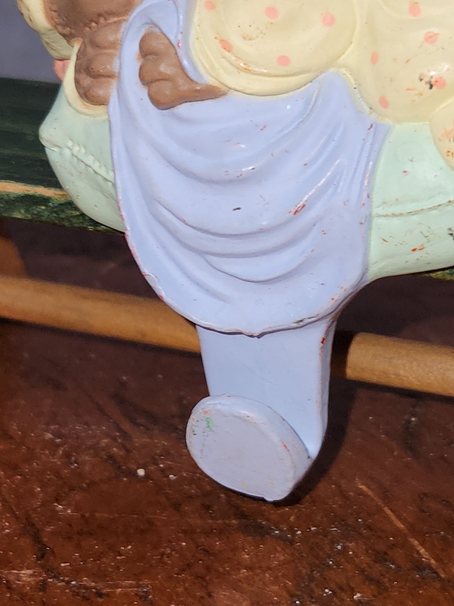 Vintage Hallmark 1986 Sleepy Bear Stocking Hanger Holder Christmas Holiday sh45