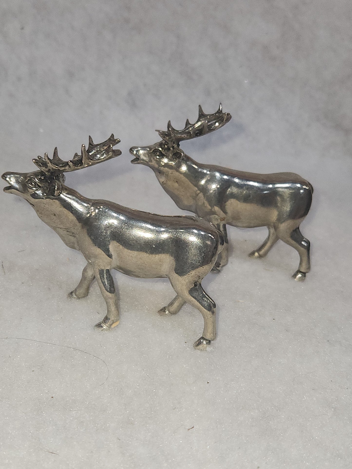 Vagabond Pewter deer salt and pepper set reindeer elk deer sps13
