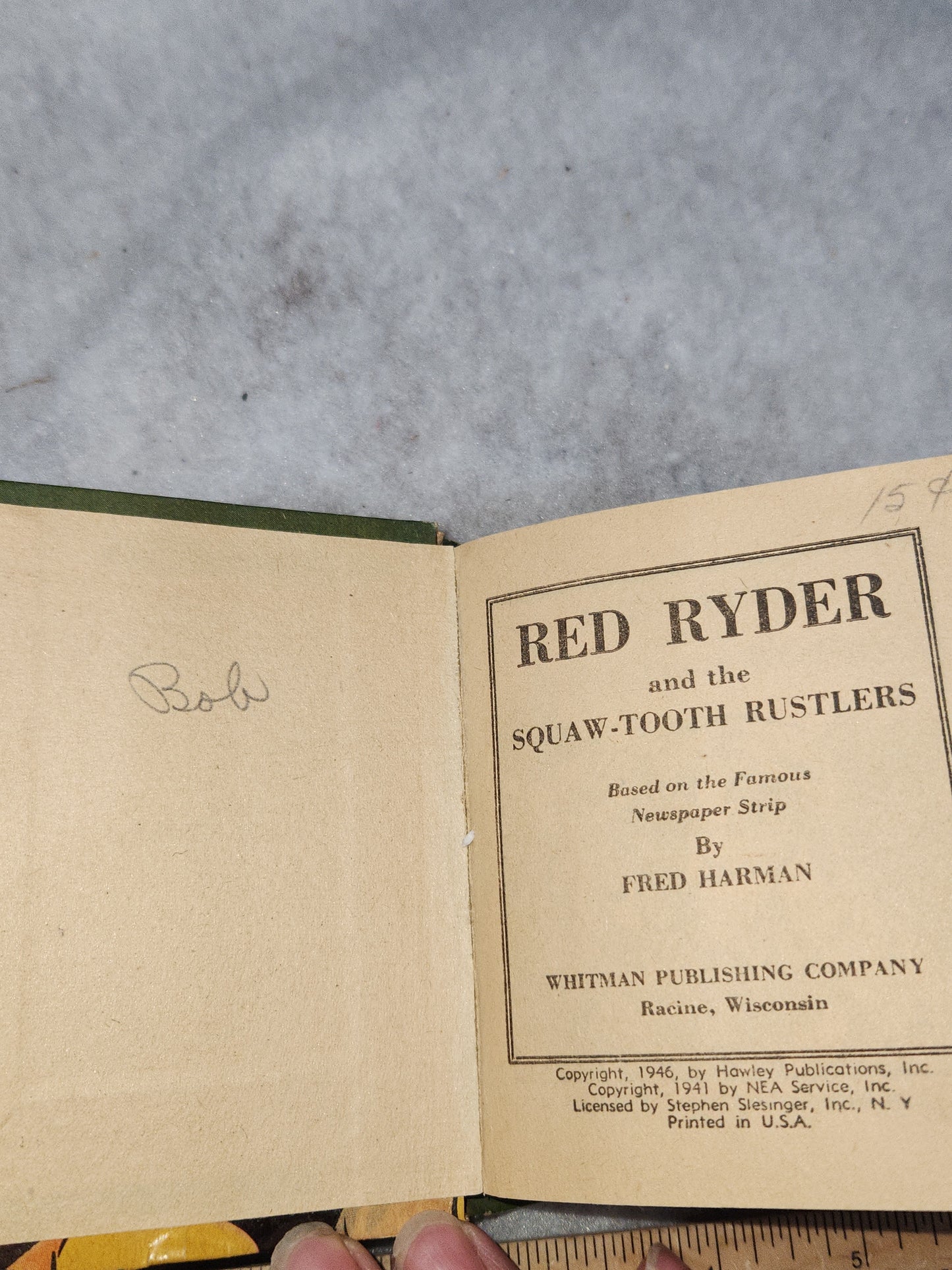Vintage Big Little Book Better Little Book Red Ryder and the Squaw-Tooth Rustlers