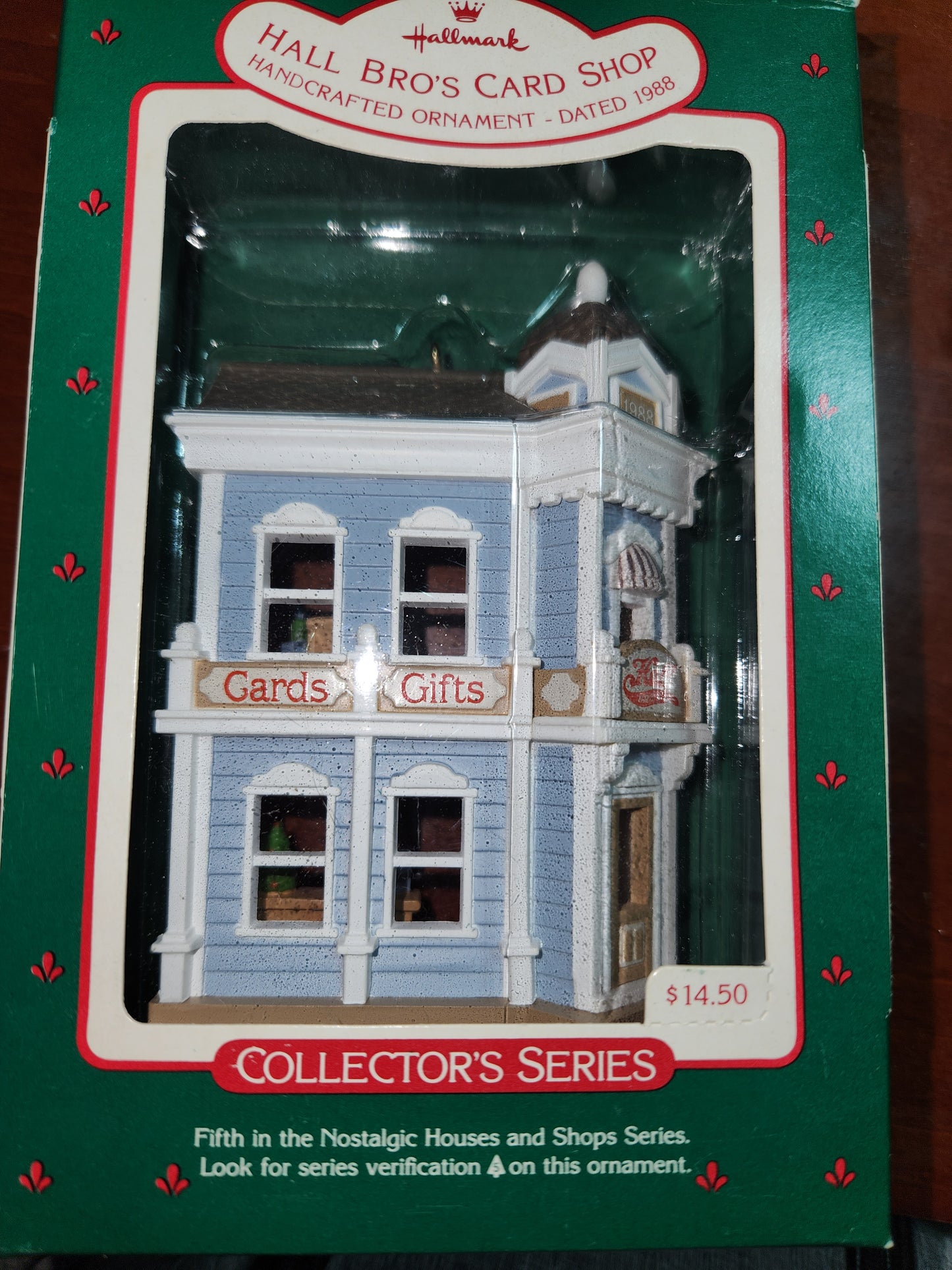 Hall's Bro's Card shop Ornament Hallmark Nostalgic Houses and shops hh1988