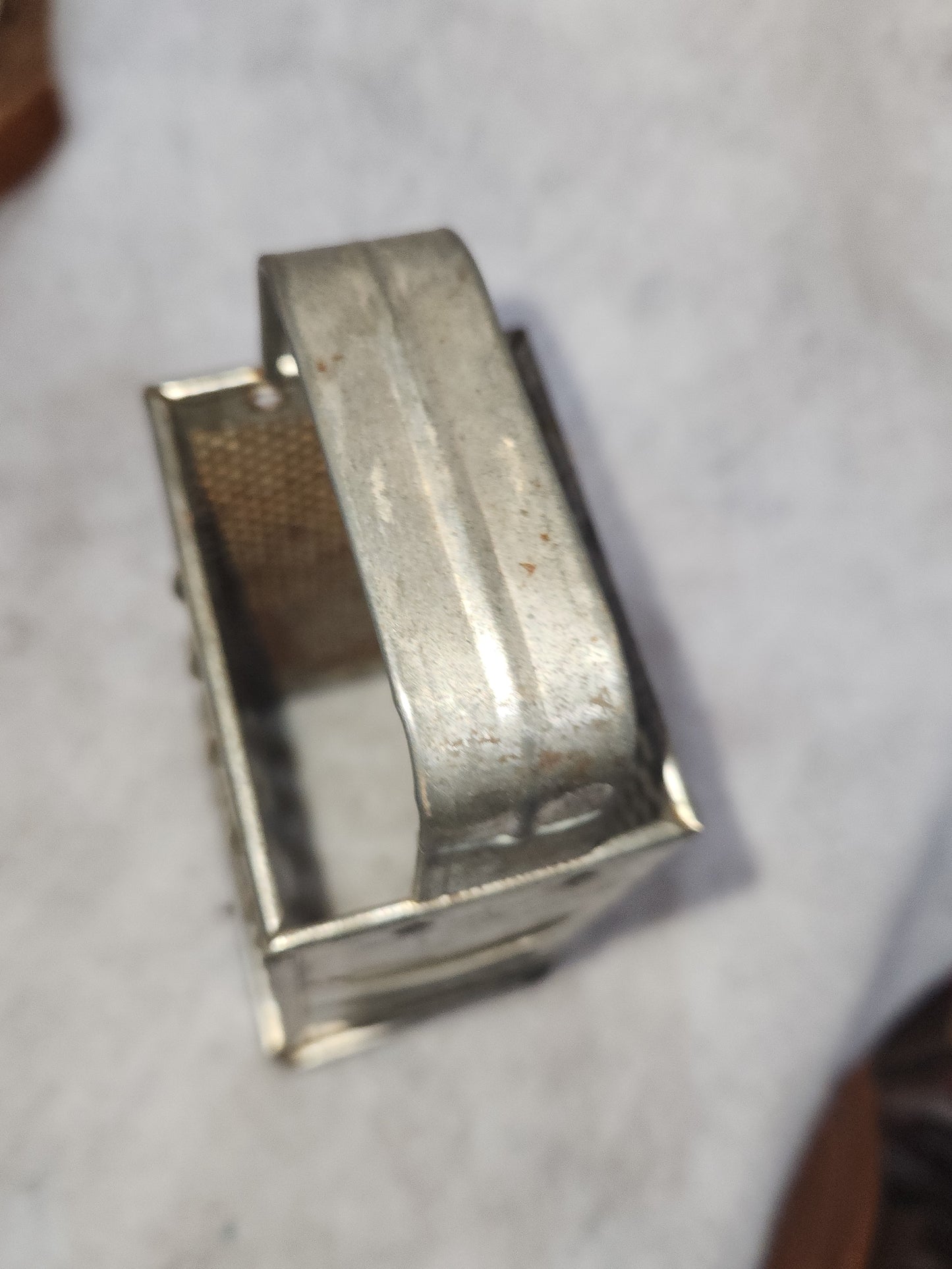VINTAGE Bromwell Metal Box Grater Cutter Shredder Slicer has 4 sides patina Michigan City sh32