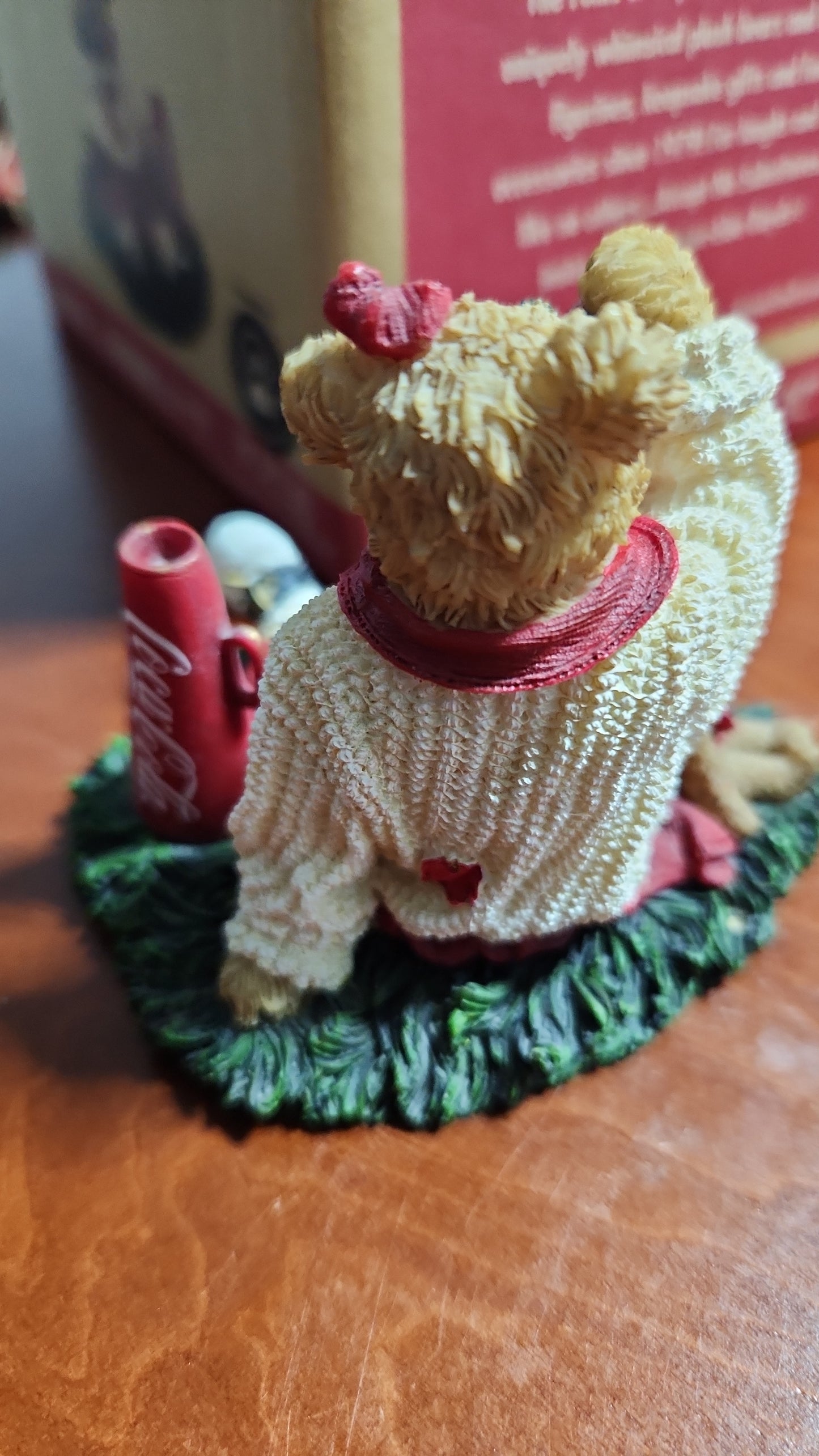 Coca-Cola Coke Boyds Bear cheerleader Dinah Gimmie A "C" Figurine 919938 Coke cc231a
