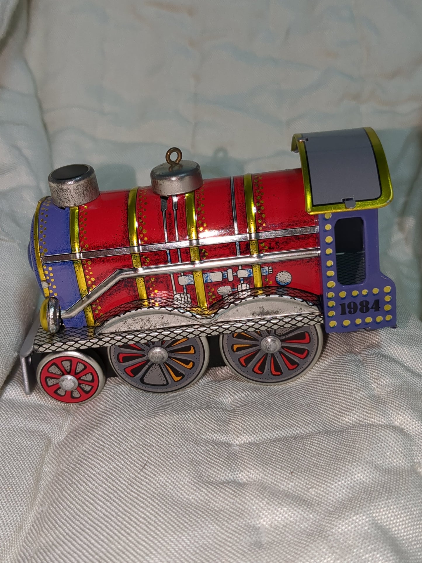 Vintage 1984 Hallmark tin locomotive series train #3 hh293