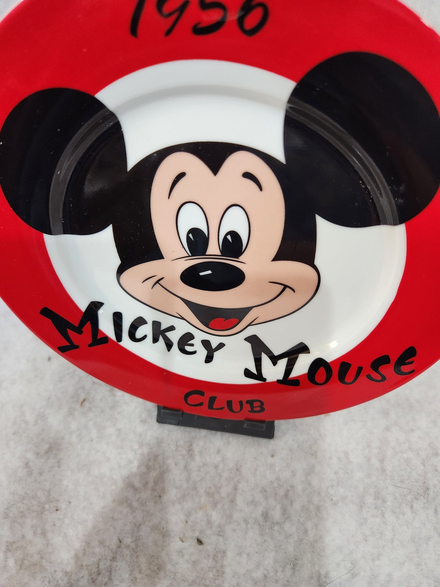 Vintage Mickey Mouse Club 8” ceramic Plate 1956 pl82