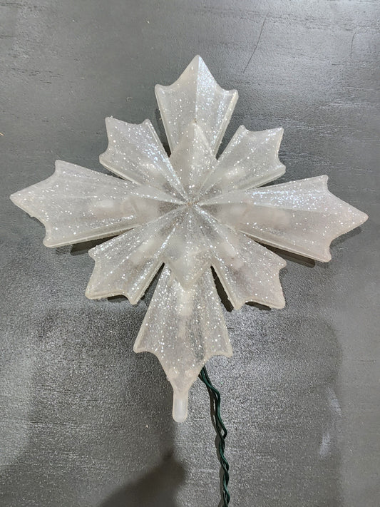 Vintage 12 Lights Tree Topper warm lights Plastic star Home Decor Indoor or Outdoor tt46