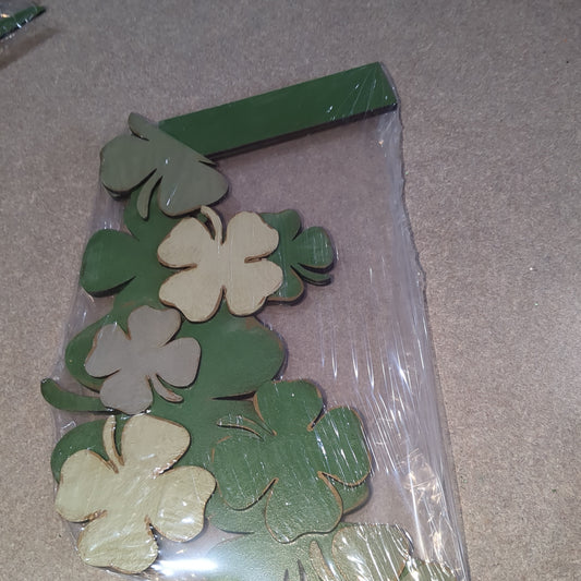 St. Patrick's Day Shamrock insert for pot spilling door sign