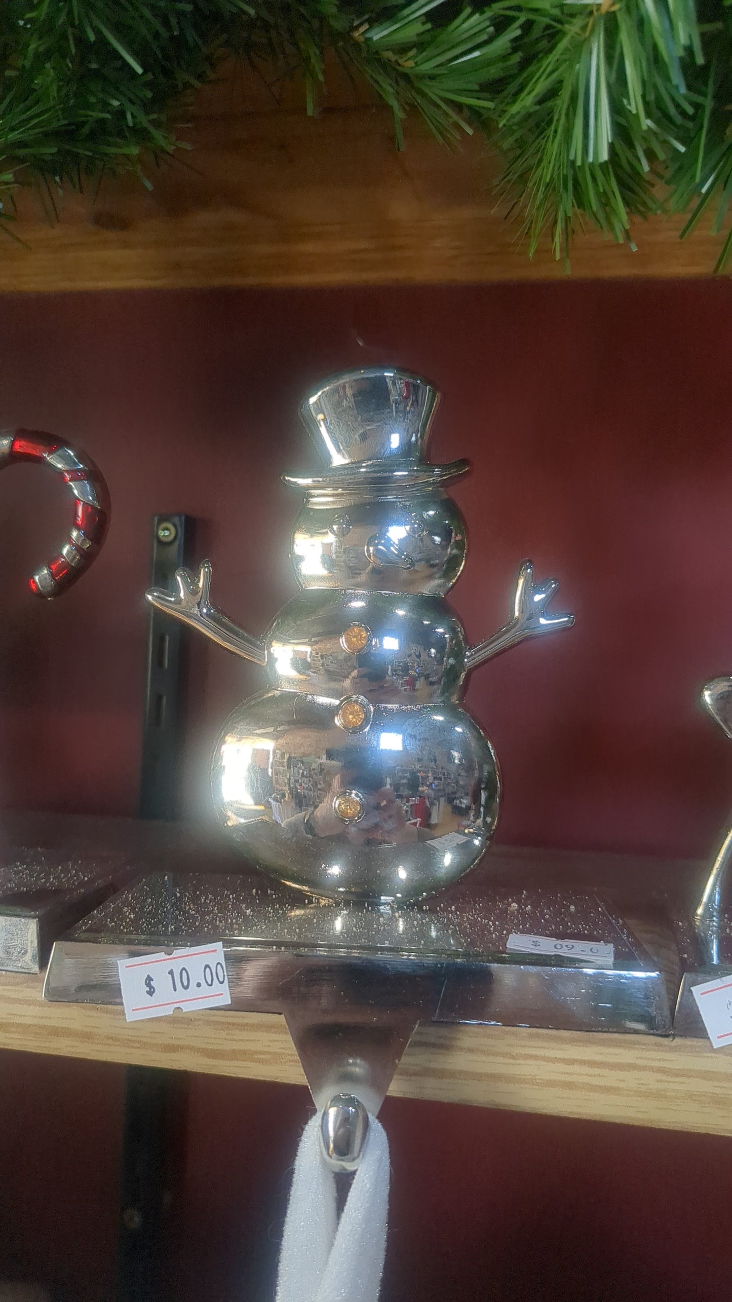 Sh2 Stocking holder metal snowman