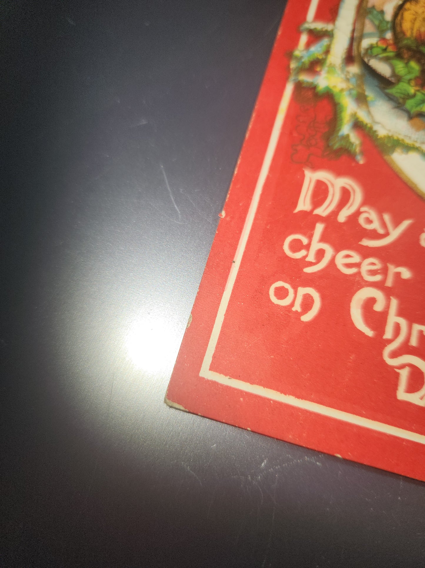 Antique Vintage Postcard Christmas Dinner Embossed Kate Bennett May all good cheer be yours on Christmas Day