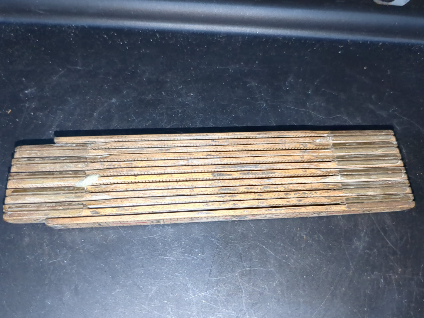 Vintage wooden folding ruler wr2