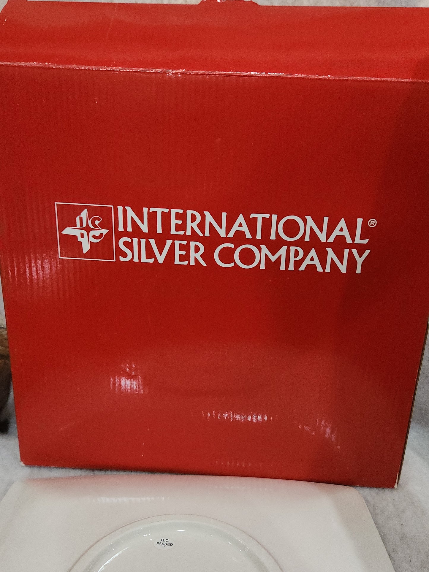 International Silver Company Square Santa Plate 10 1/4" pla99